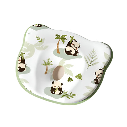 Ergonomic baby head shaping pillow with concave center to prevent flat head syndrome