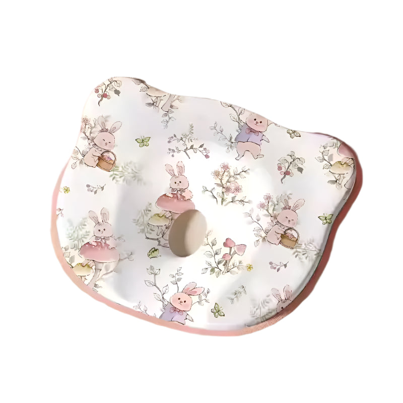 Ergonomic baby head shaping pillow with concave center to prevent flat head syndrome