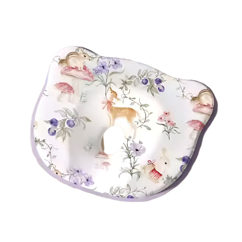 Ergonomic baby head shaping pillow with concave center to prevent flat head syndrome