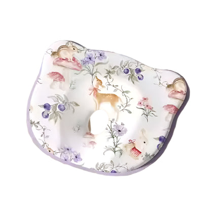 Ergonomic baby head shaping pillow with concave center to prevent flat head syndrome