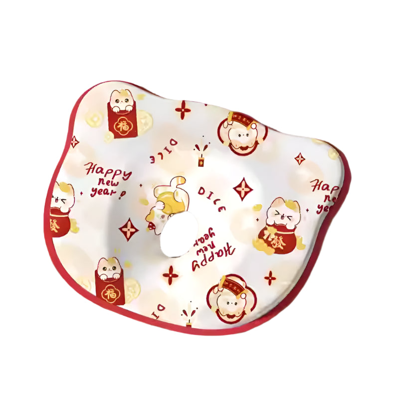 Ergonomic baby head shaping pillow with concave center to prevent flat head syndrome