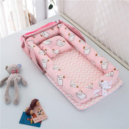 Cotton Portable Baby Crib Newborn