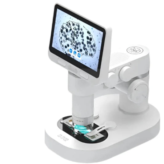 MEACAOFG Kid's Smart Optical Microscope Can Watch Jumping Tarts Dual Mode Handheld and Pedestal