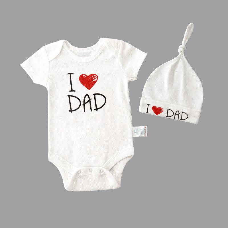I Love Dad/Mum Baby Romper