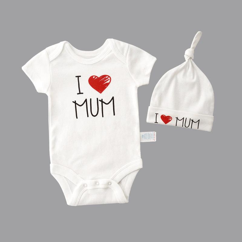 I Love Dad/Mum Baby Romper