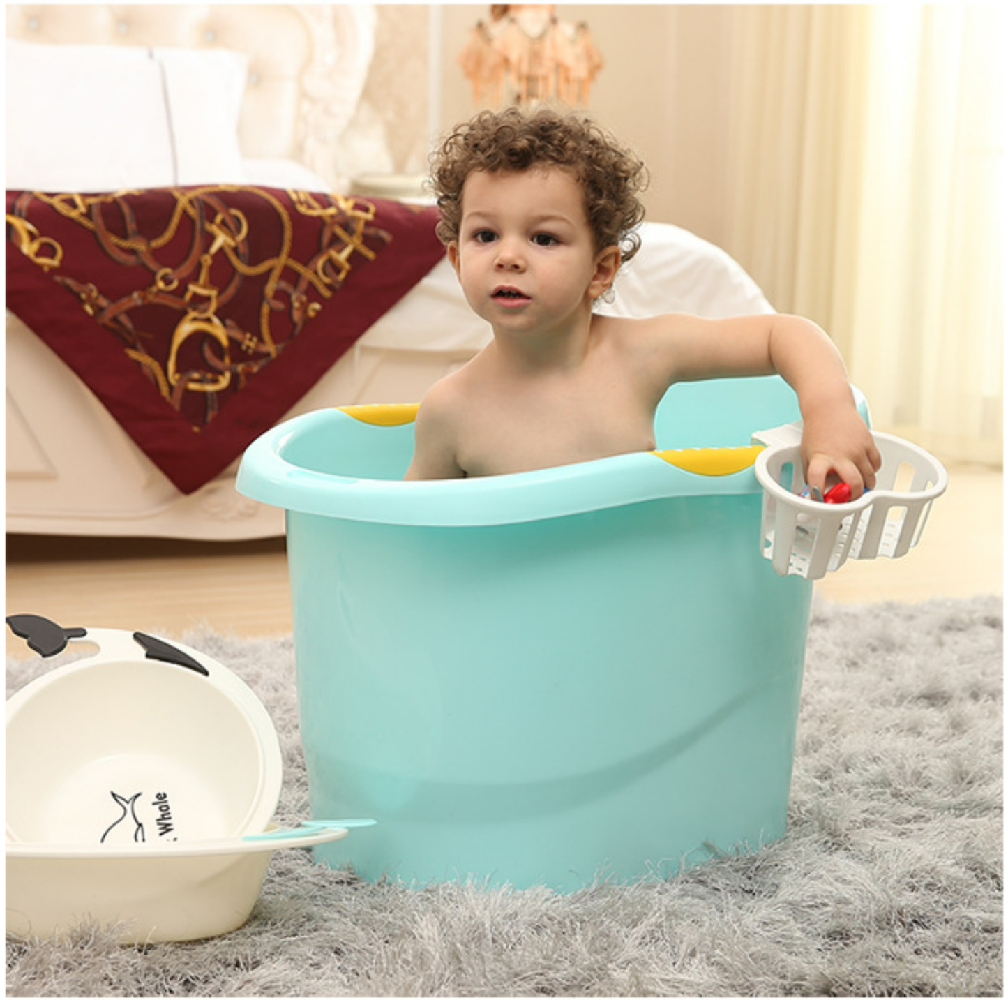 Children's Bath Bucket | Can Sit Thick Baby Bathtub