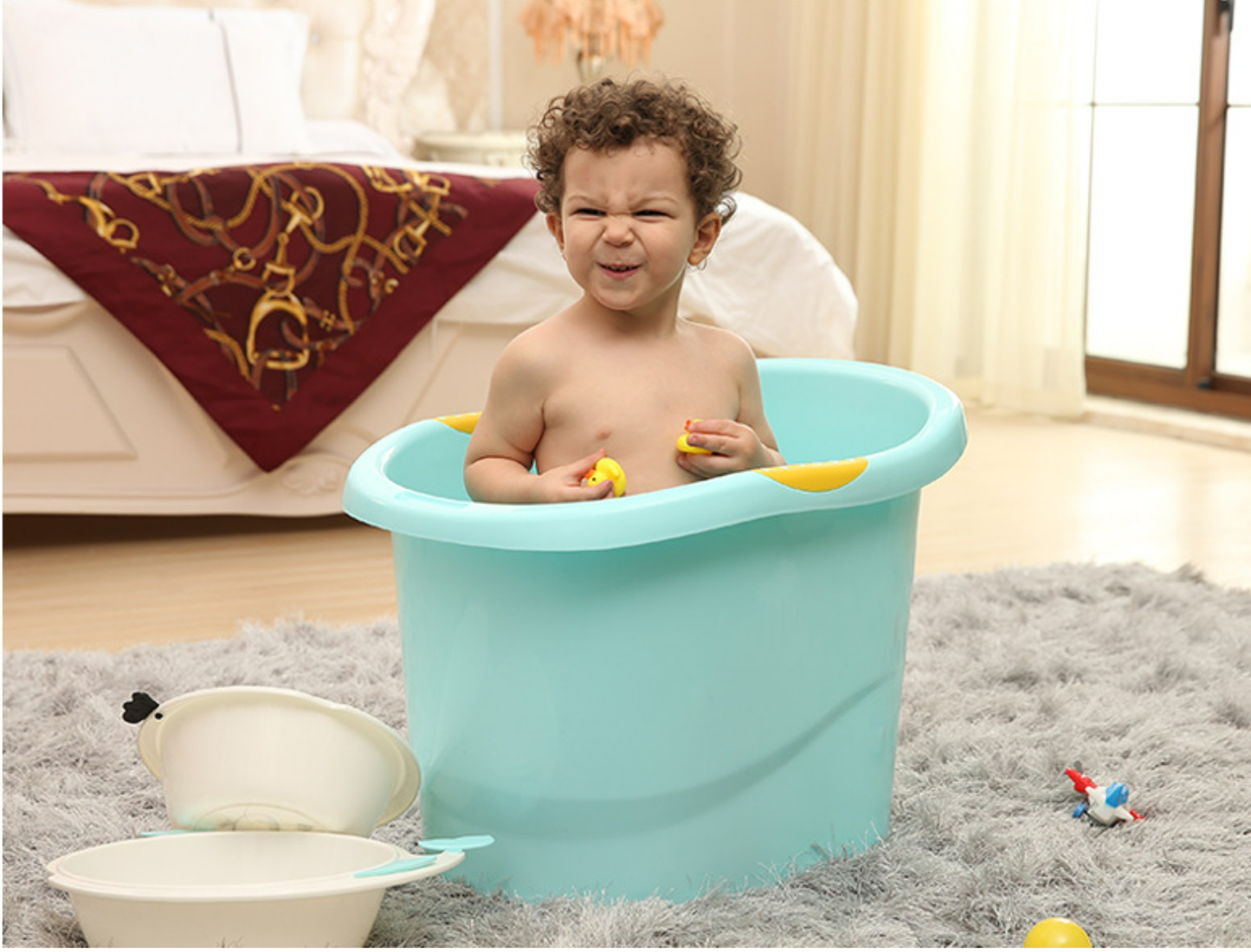 Children's Bath Bucket | Can Sit Thick Baby Bathtub