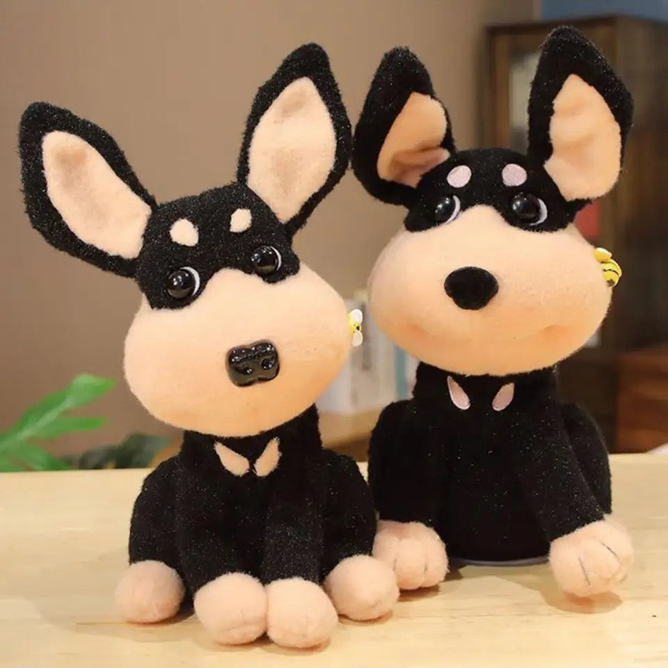 Cute Plushy Dog with Bee