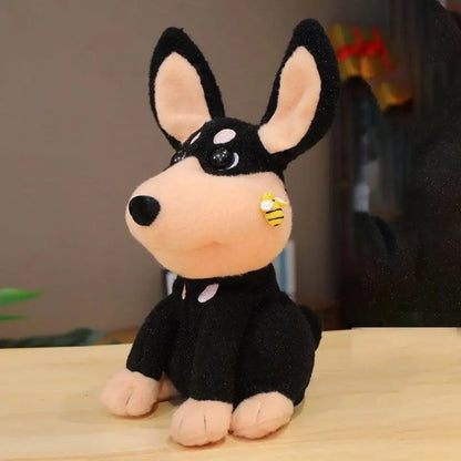 Cute Plushy Dog with Bee