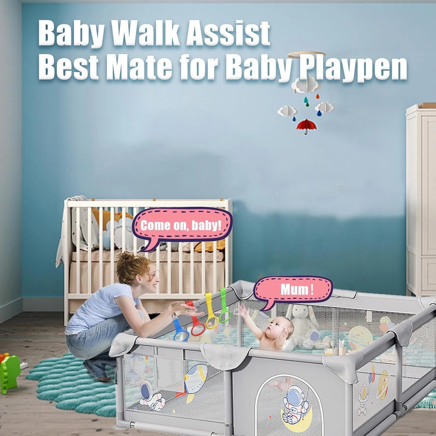 Baby Walking Harness Learning Assistant - Safe Standing Support Halter for Toddlers