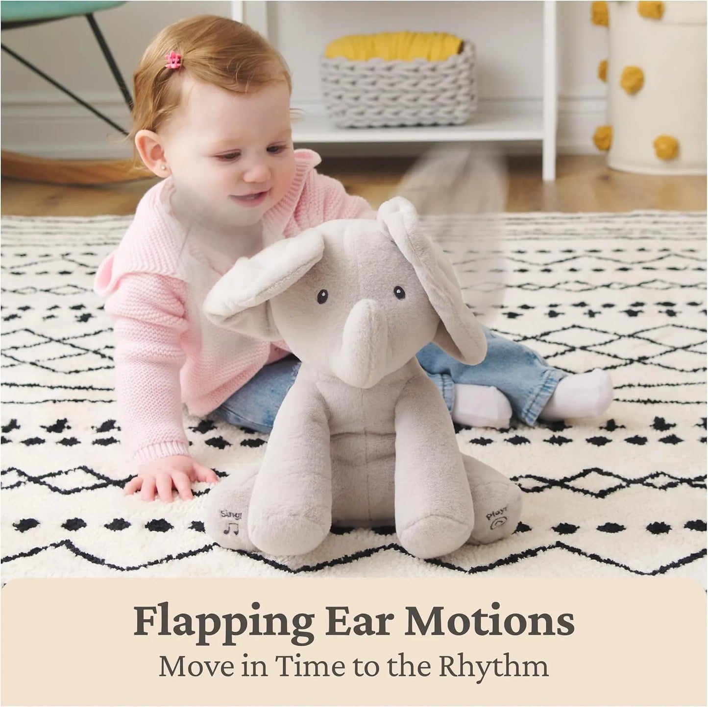 Interactive Baby Elephant Musical Toy - Educational Plush Toy for Infants & Toddlers