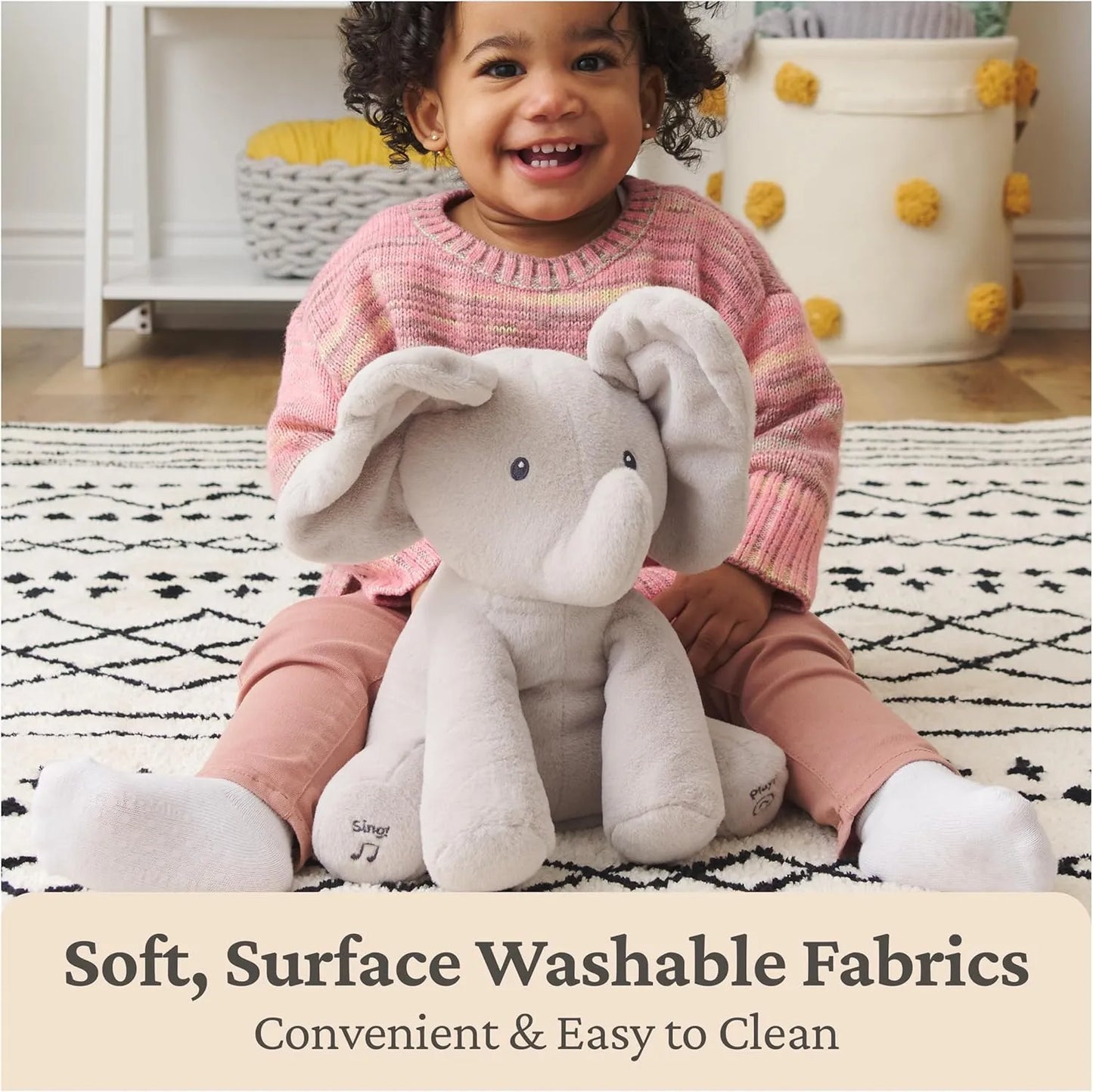 Interactive Baby Elephant Musical Toy - Educational Plush Toy for Infants & Toddlers