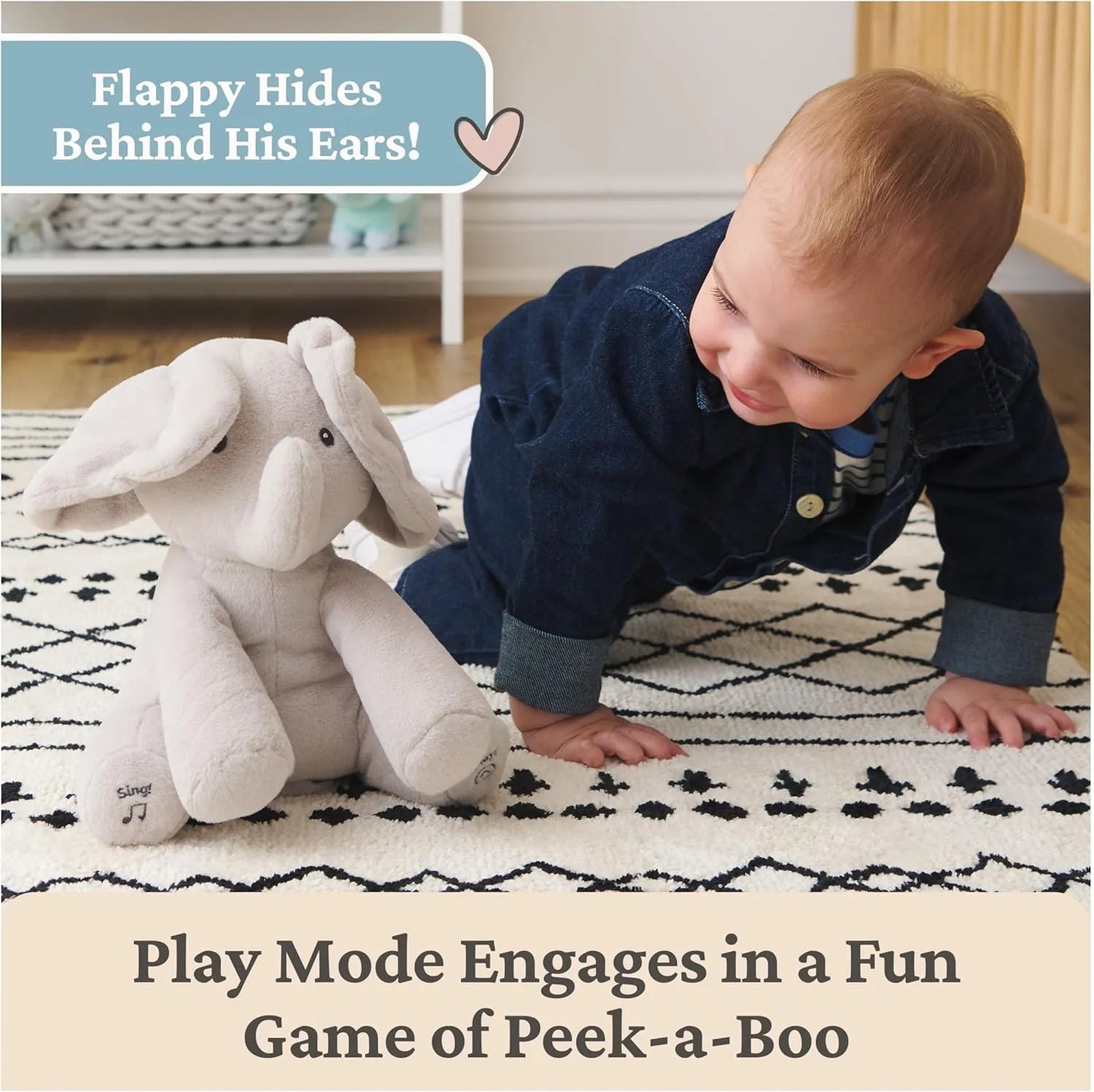 Interactive Baby Elephant Musical Toy - Educational Plush Toy for Infants & Toddlers