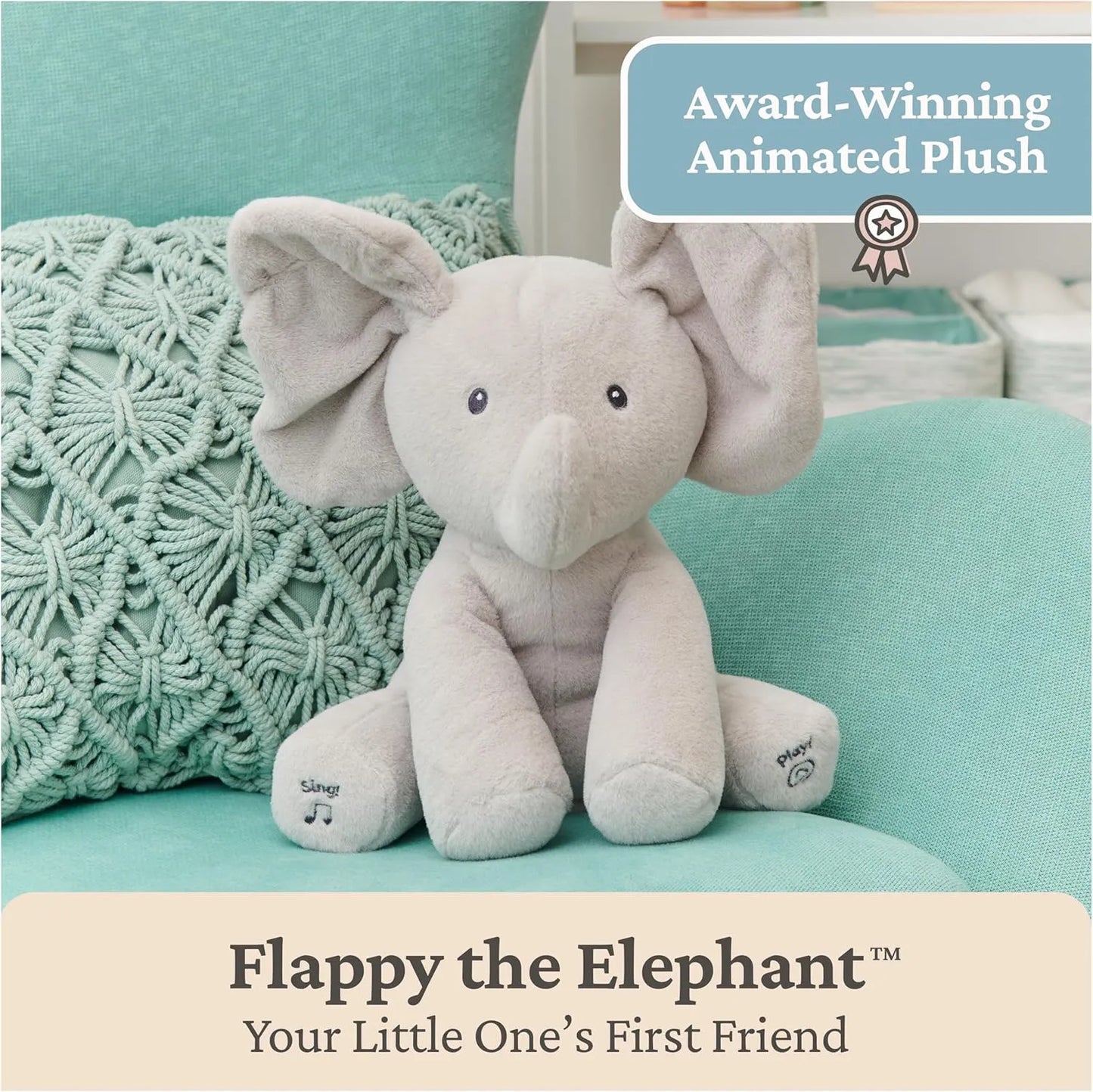 Interactive Baby Elephant Musical Toy - Educational Plush Toy for Infants & Toddlers