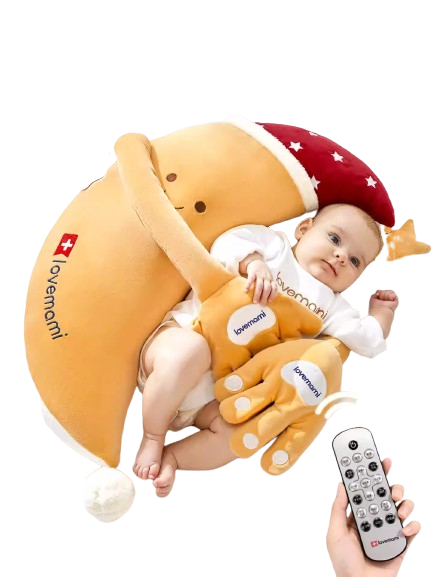 MEACAOFG™ Baby Banana Teether - Safe Silicone Teething Toy for Infants 0-12 Months moon