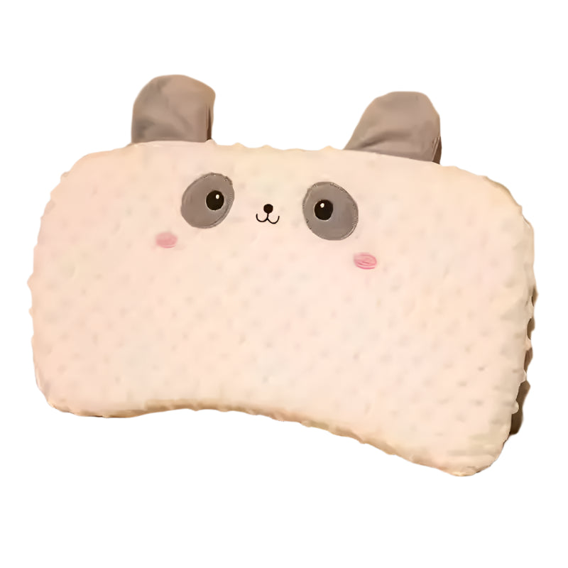 Collection of cute animal-themed infant summer head support pillows