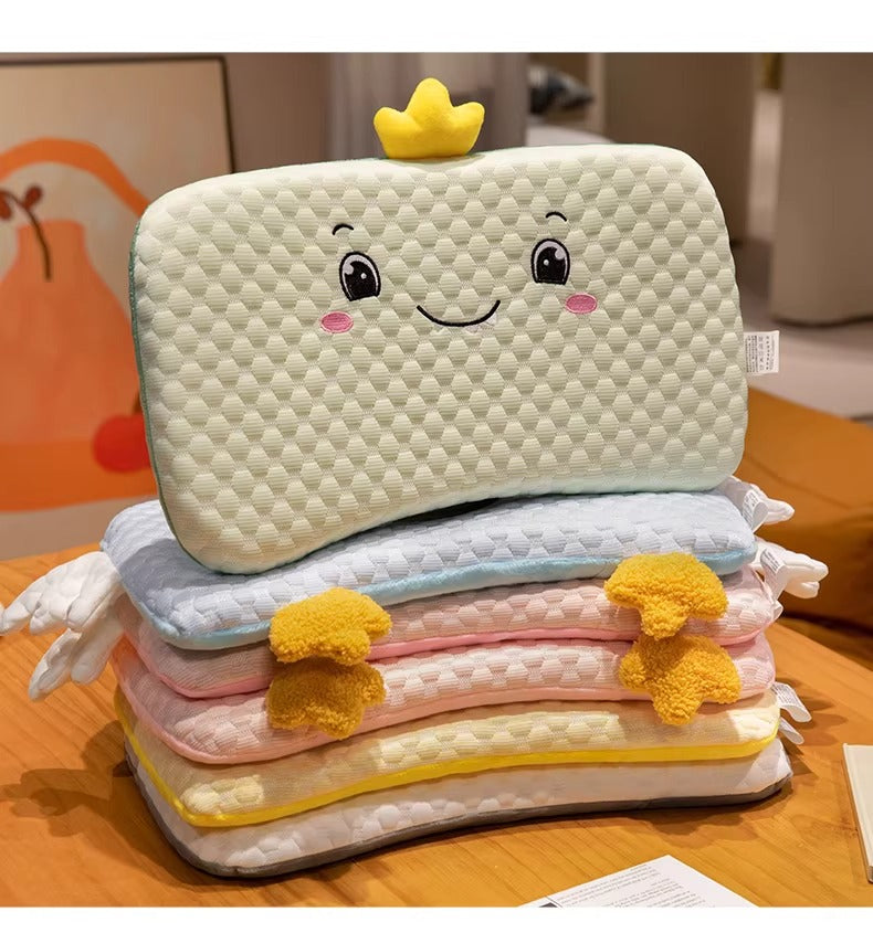 Collection of cute animal-themed infant summer head support pillows