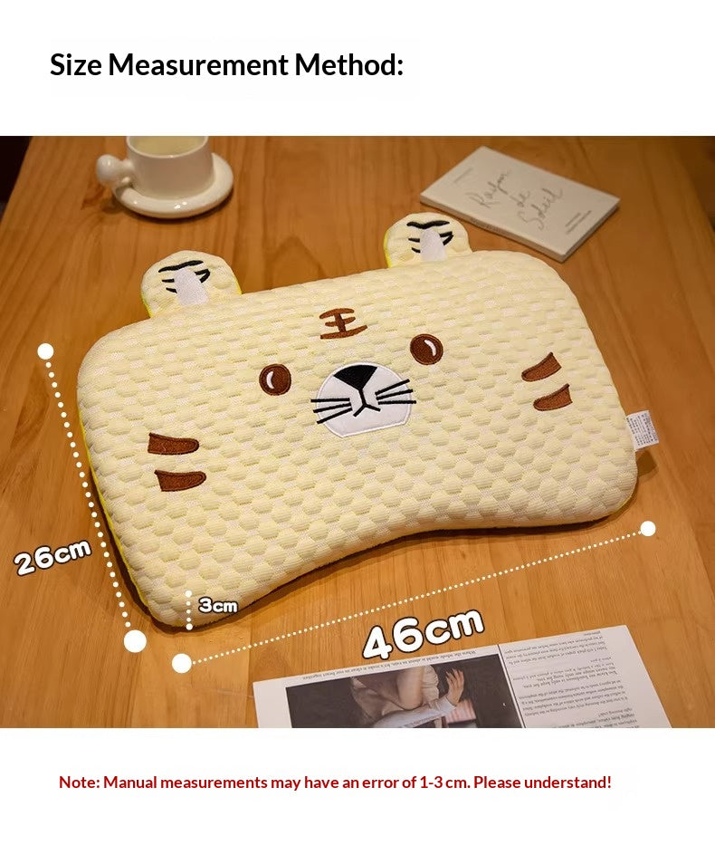 Collection of cute animal-themed infant summer head support pillows
