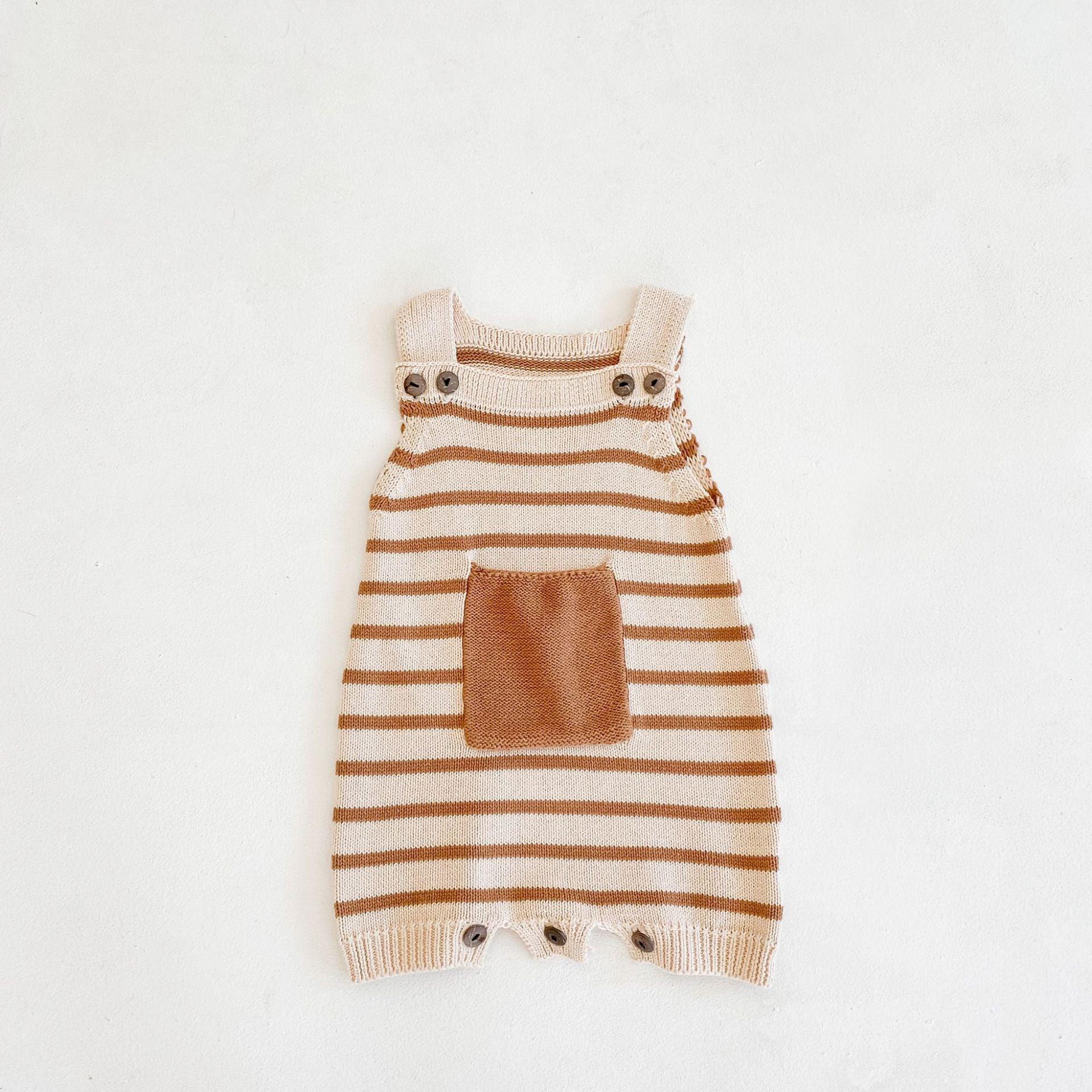 Knitted Wool Jumpsuit for Babies and Infants