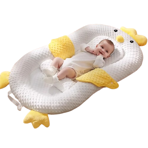 MEACAOFG Yellow Duck Baby Anti-Startle Bouncer Bed with Ergonomic Support