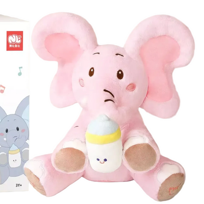 MEACAOFG Animated Peek-a-Boo Elephant with Flapping Ears and Singing Function