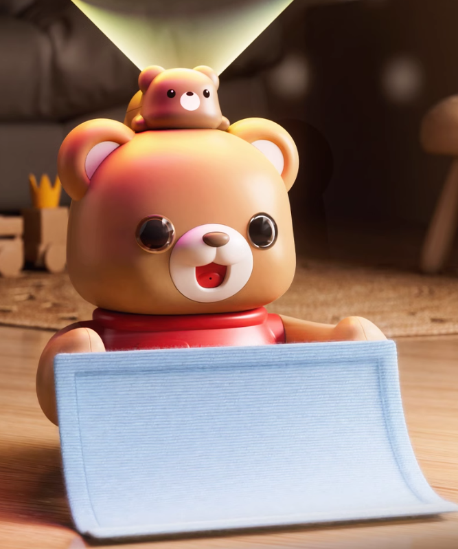 MEACAOFG Interactive Peek-a-Boo Bear Playing Hide and Seek for Infants