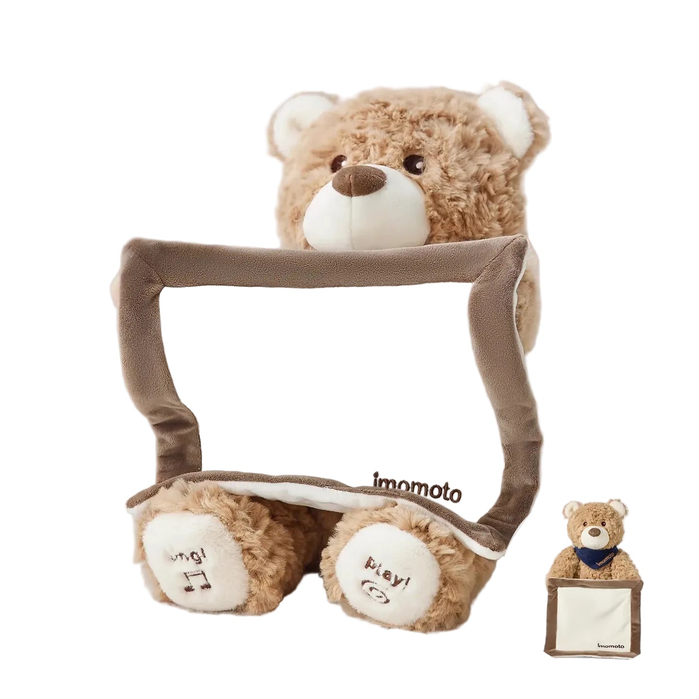 MEACAOFG Interactive Peek-a-Boo Bear Playing Hide and Seek for Infants