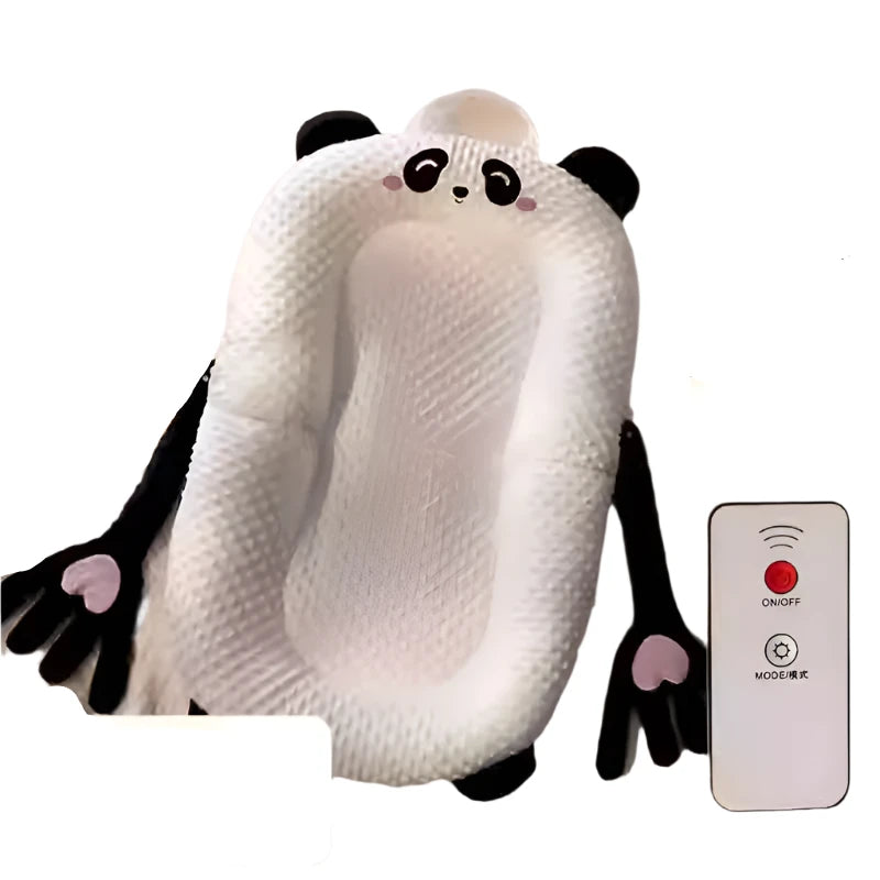 Smart gentle rocking baby bed panda style with remote control