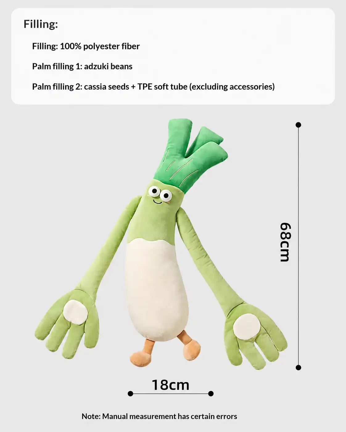 Soothing infant sleep companion length and width diagram