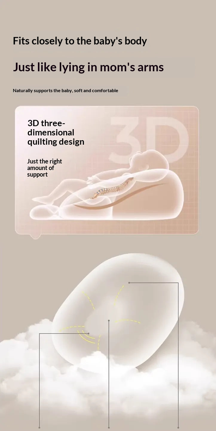 Nursery bed for infants with 3D air mesh for optimal ventilation