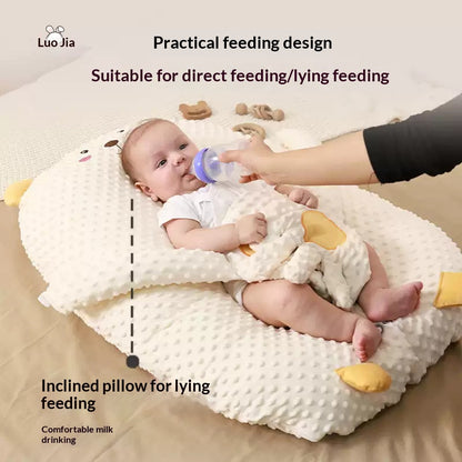 Nursery bed for infants with anti reflux slope for feeding comfort
