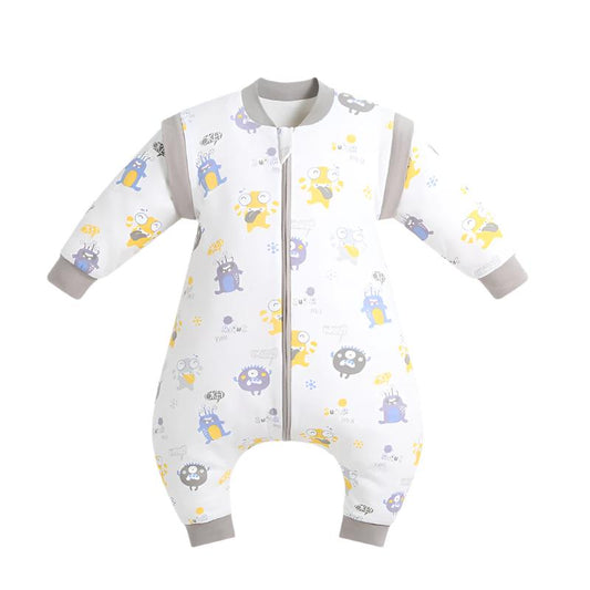 Grookz Baby Onesie Pajamas - Gray Monsters