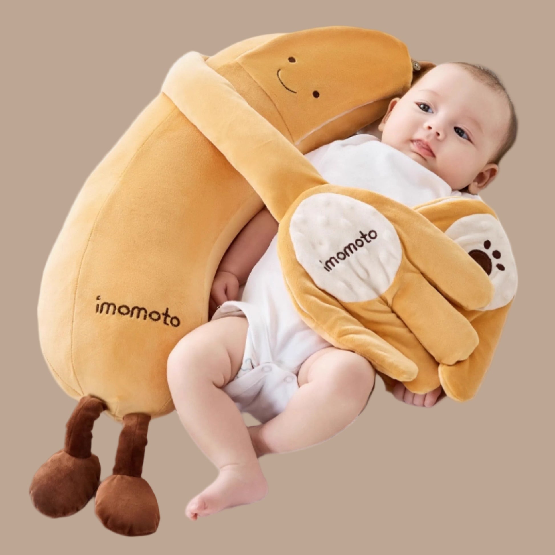 MEACAOFG™ Baby Banana Teether Safe Silicone Teething Toy for Infants 0-12 Months