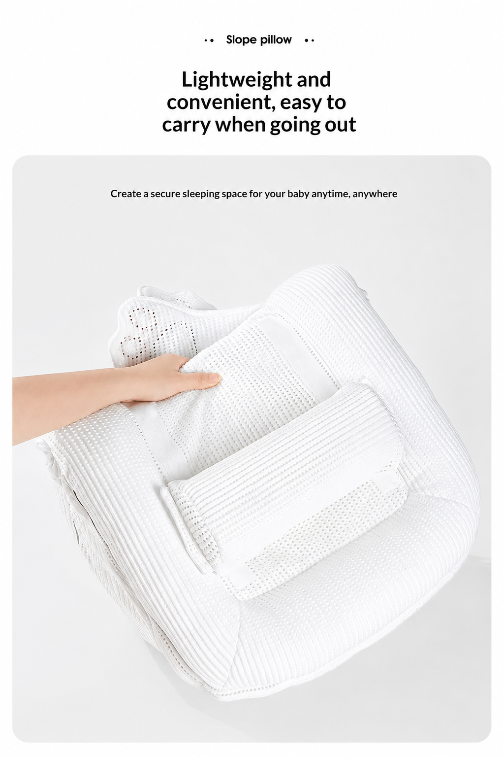 Lightweight and portable convertible infant sleep lounger for travel
