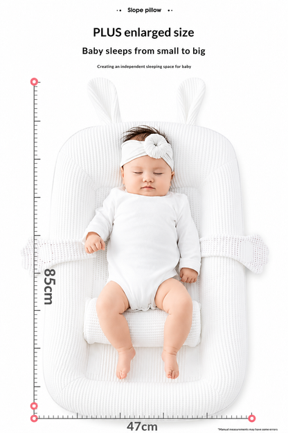 Premium Baby Crib with Safety Rails - Convertible Infant Bed for Nursery