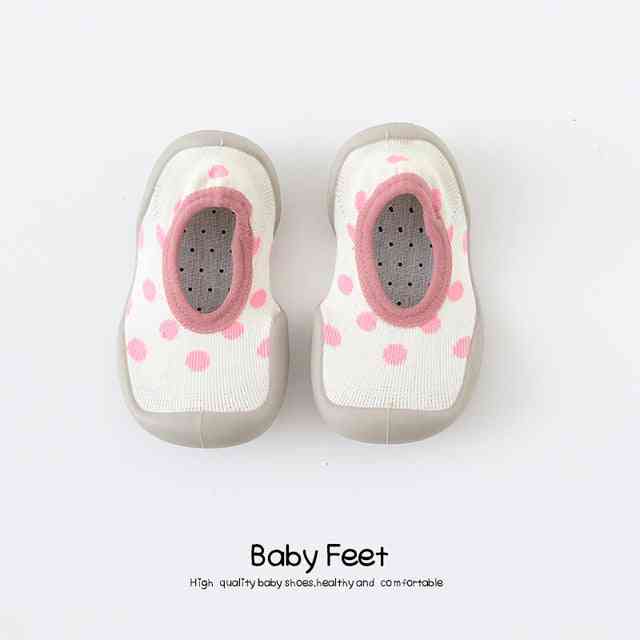 Baby Sock Shoes - Pretty Pink Spots