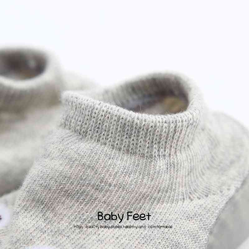 Monster Baby Sock Shoes - Light Gray