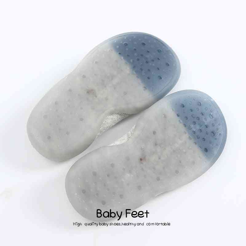 Monster Baby Sock Shoes - Light Gray