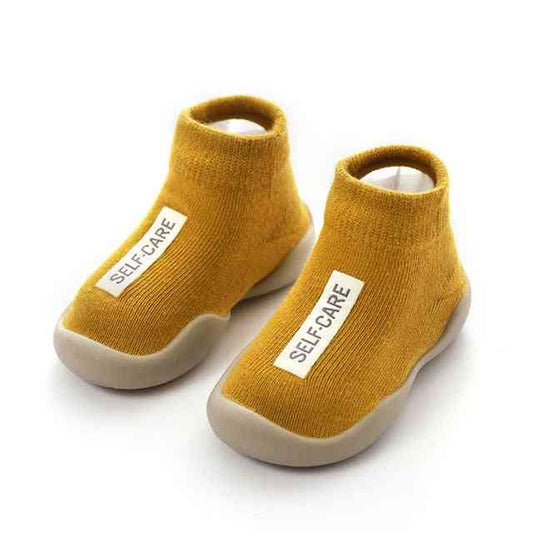 Premium Baby Sock Shoes - Yellow