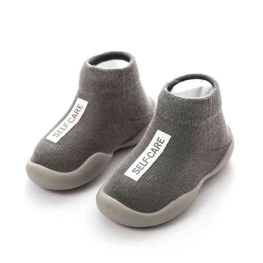 Premium Baby Sock Shoes - Gray
