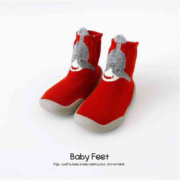 Premium Baby Sock Shoes - Red Shark