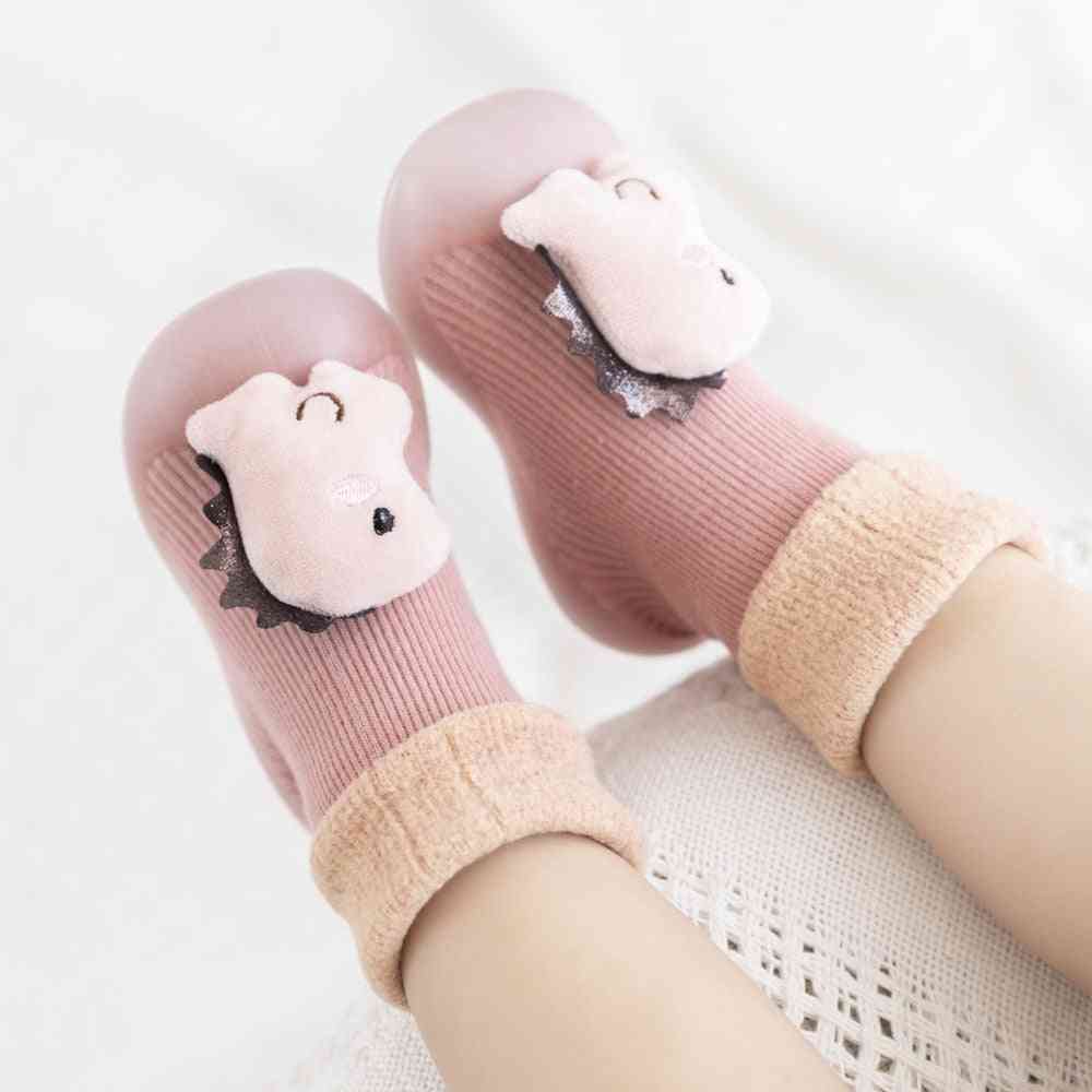 Winter Sock Shoes - Red Dino