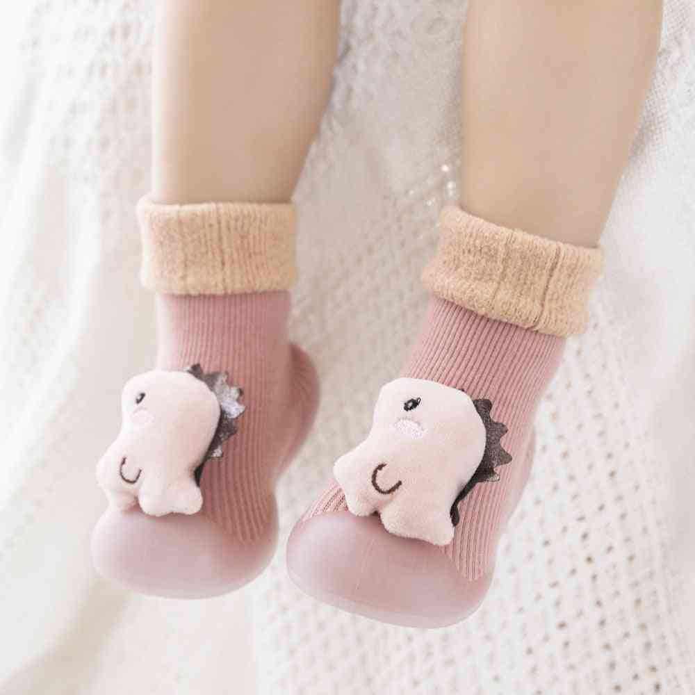 Winter Sock Shoes - Red Dino