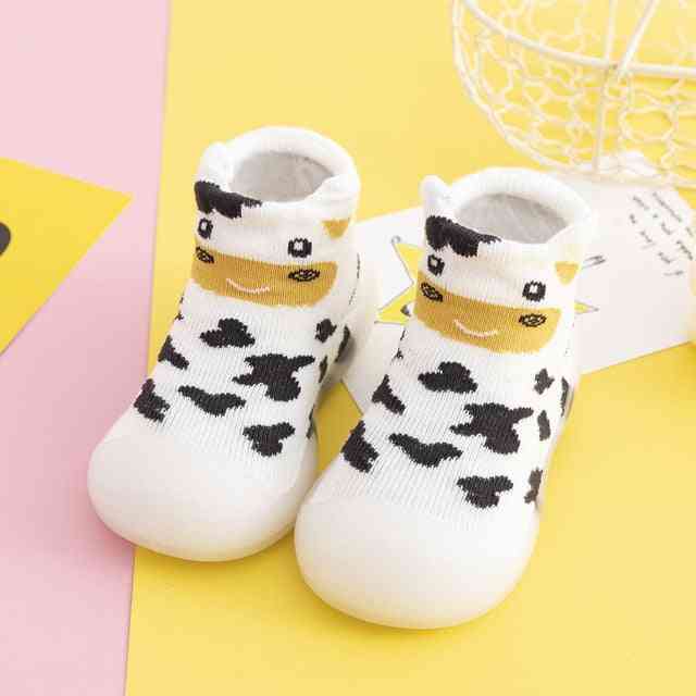 Spring Baby Sock Shoes - Cow
