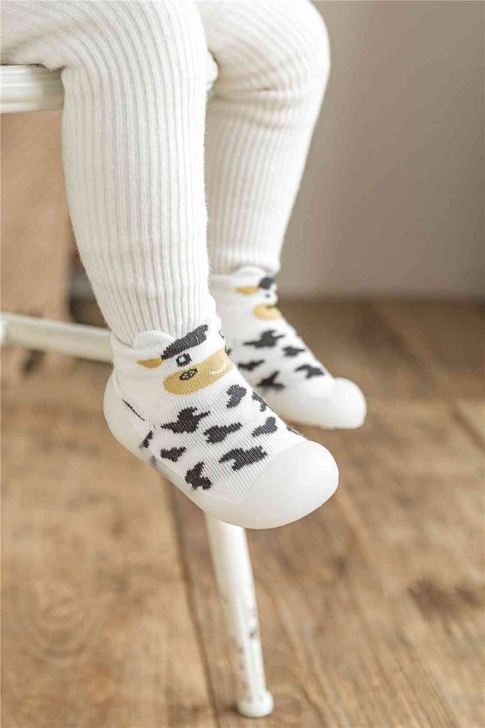 Spring Baby Sock Shoes - Cow