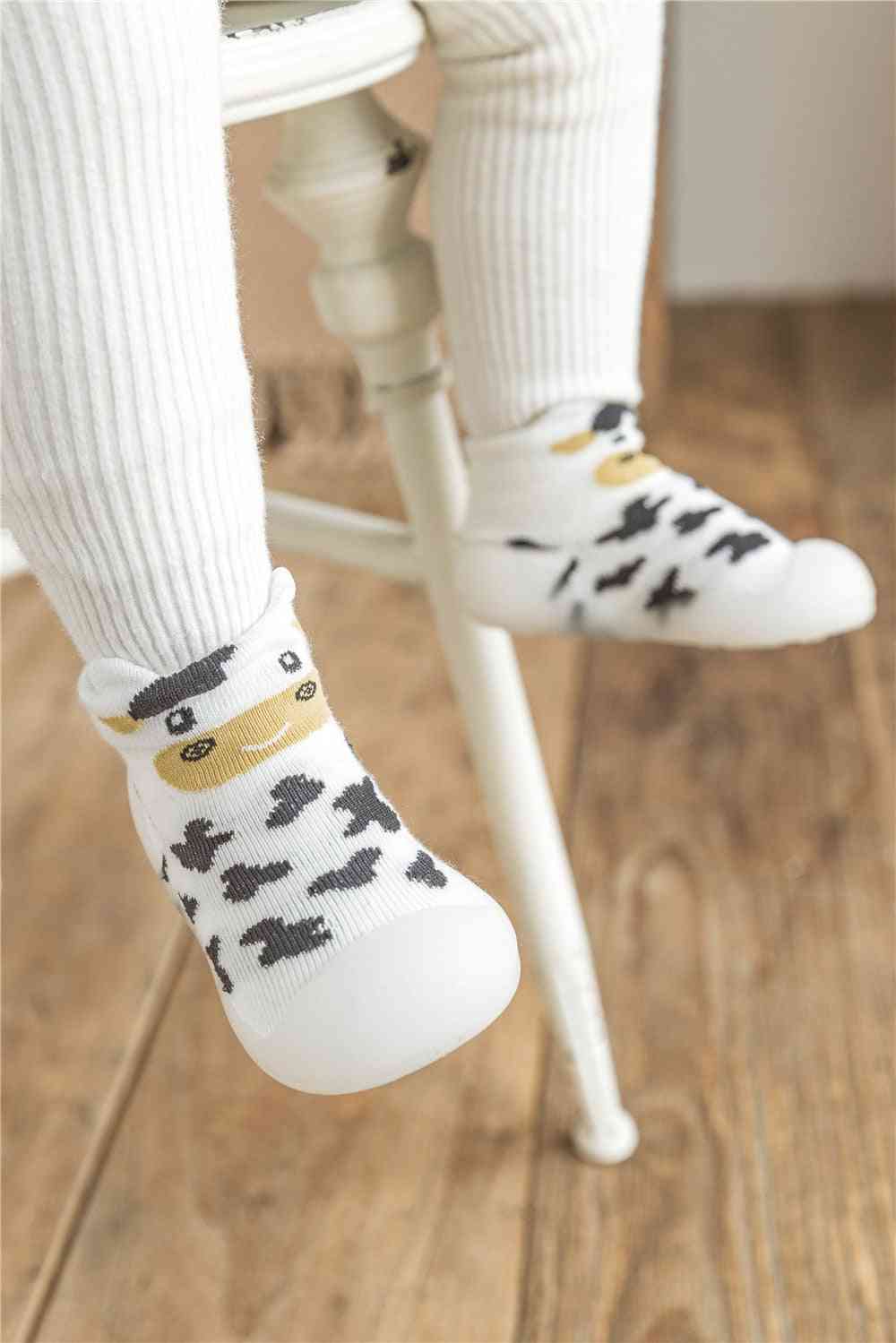 Spring Baby Sock Shoes - Cow