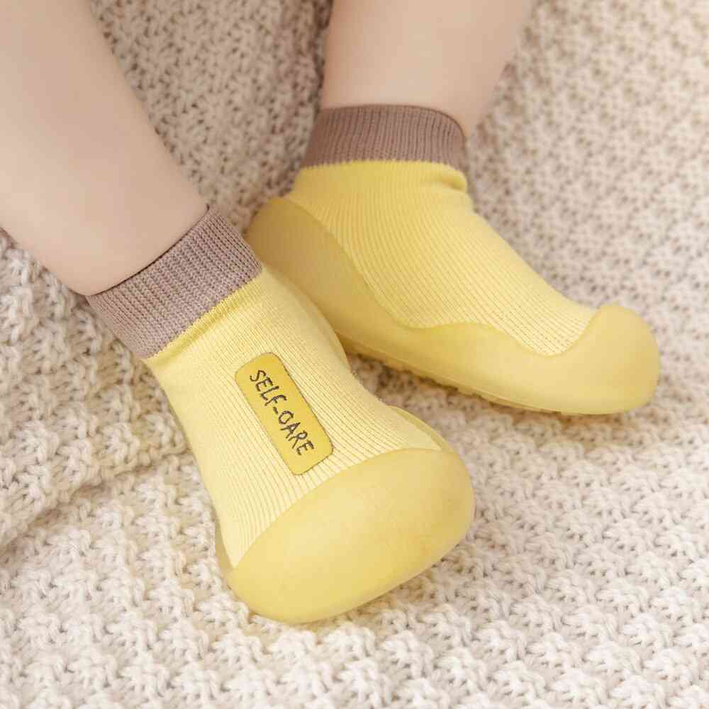 Premium Baby Sock Shoes - Yellow