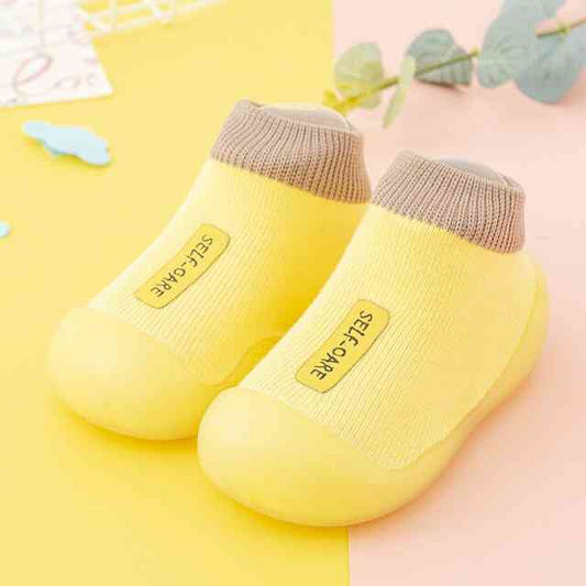 Premium Baby Sock Shoes - Yellow