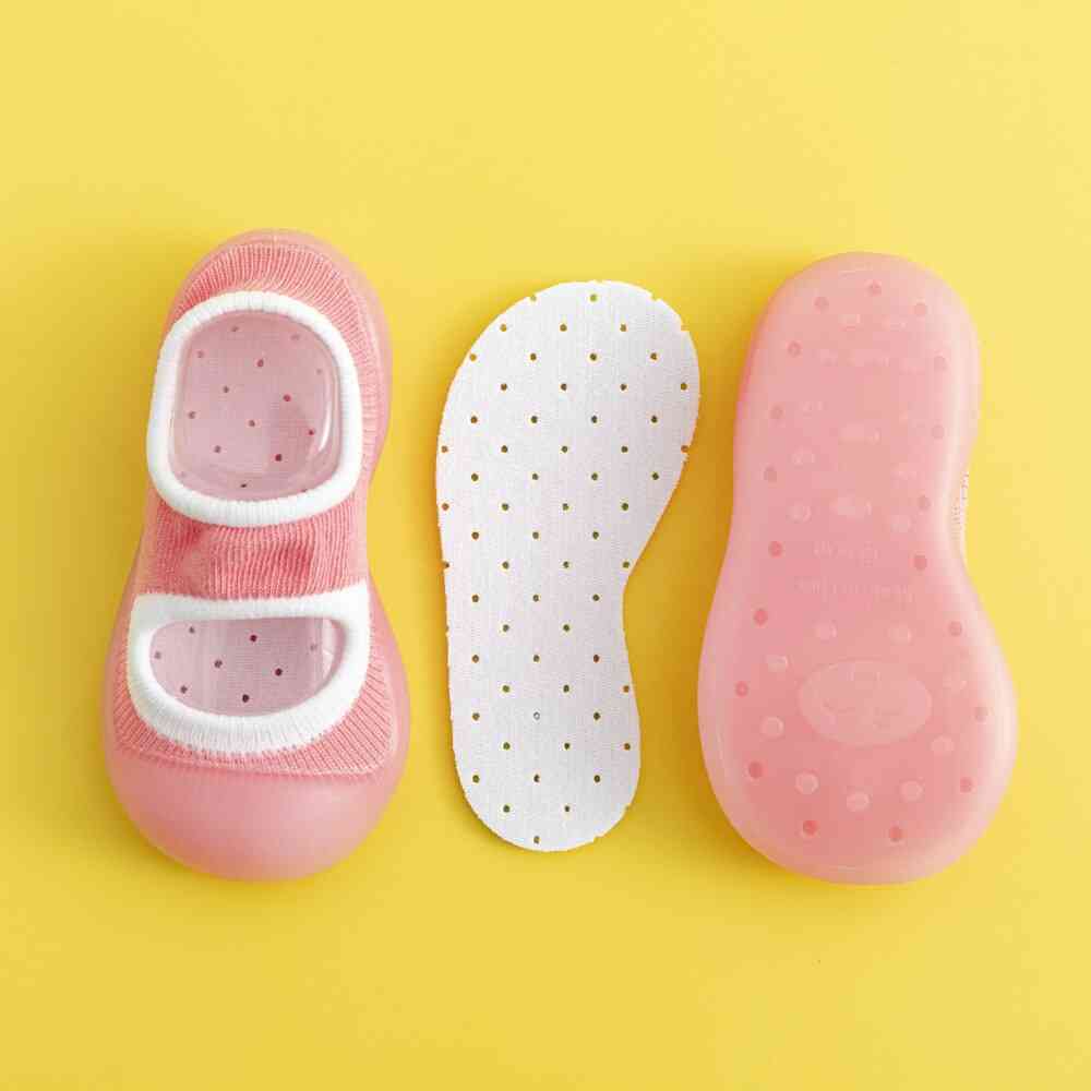 Spring Baby Sock Shoes - Pink
