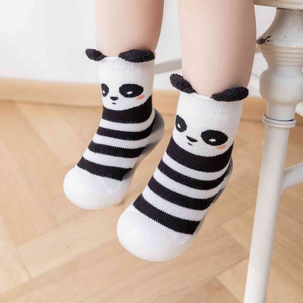 Winter Baby Sock Shoes - Panda Bear
